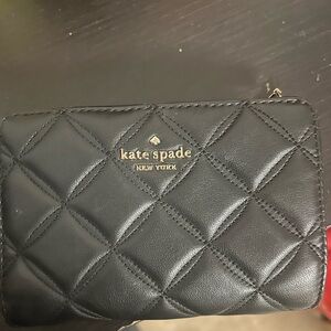 Kate Spade Black Quilted Wallet